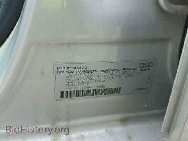 2008 AUDI A4 - VIN: WAUDF78E58A088992 - Photo 10