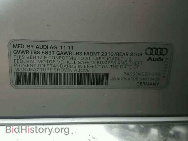 2012 AUDI A8 - VIN: WAURVAFD8CN019408 - Фото 10
