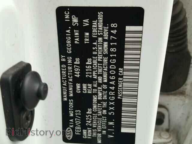 2013 KIA OPTIMA - VIN: 5XXGR4A60DG181748 - Фото 10