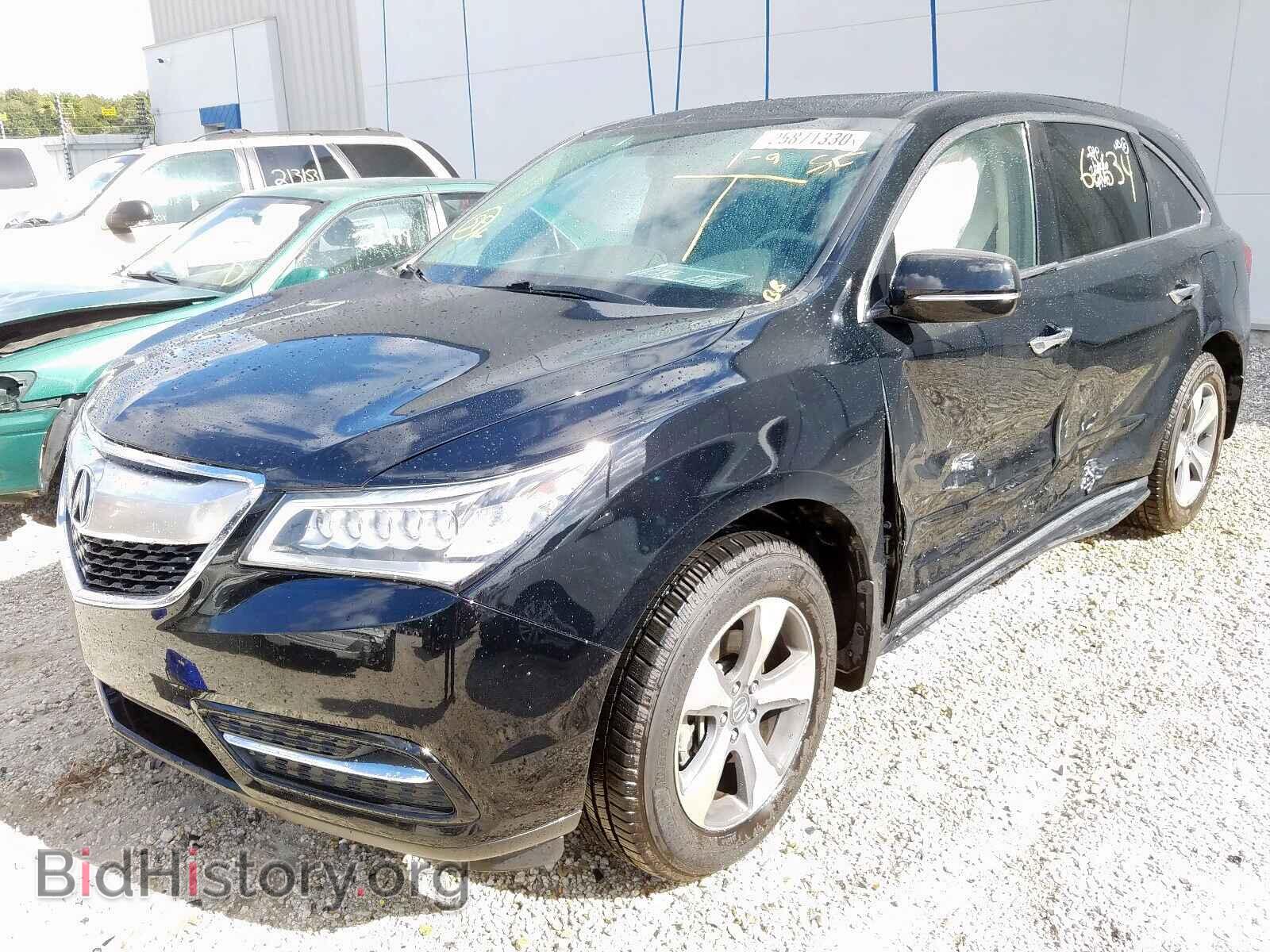 2016 ACURA MDX - VIN: 5FRYD3H26GB011402 - Фото 2
