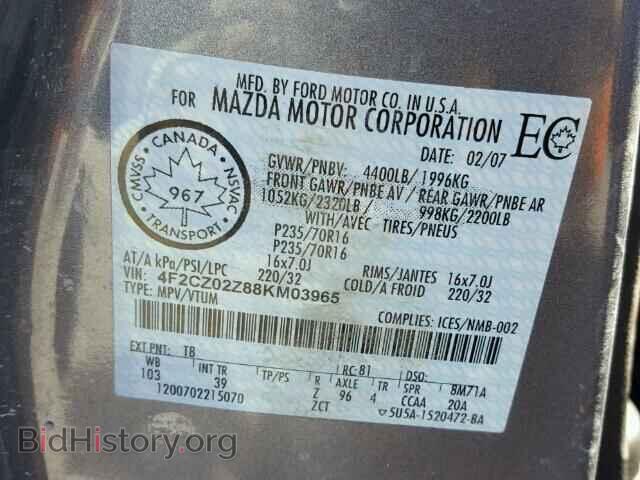 2008 MAZDA TRIBUTE - VIN: 4F2CZ02Z88KM03965 - Фото 10