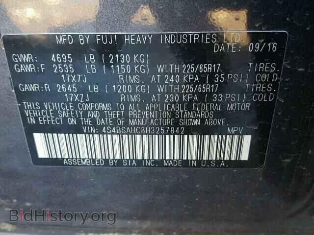 2017 SUBARU OUTBACK - VIN: 4S4BSAHC8H3257842 - Photo 10