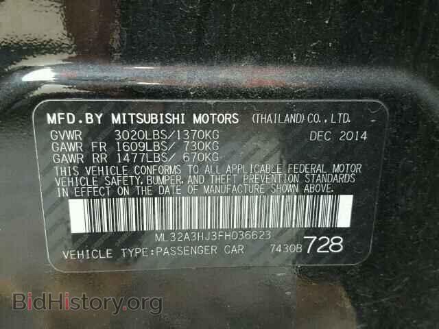 2015 MITSUBISHI MIRAGE - VIN: ML32A3HJ3FH036623 - Фото 10