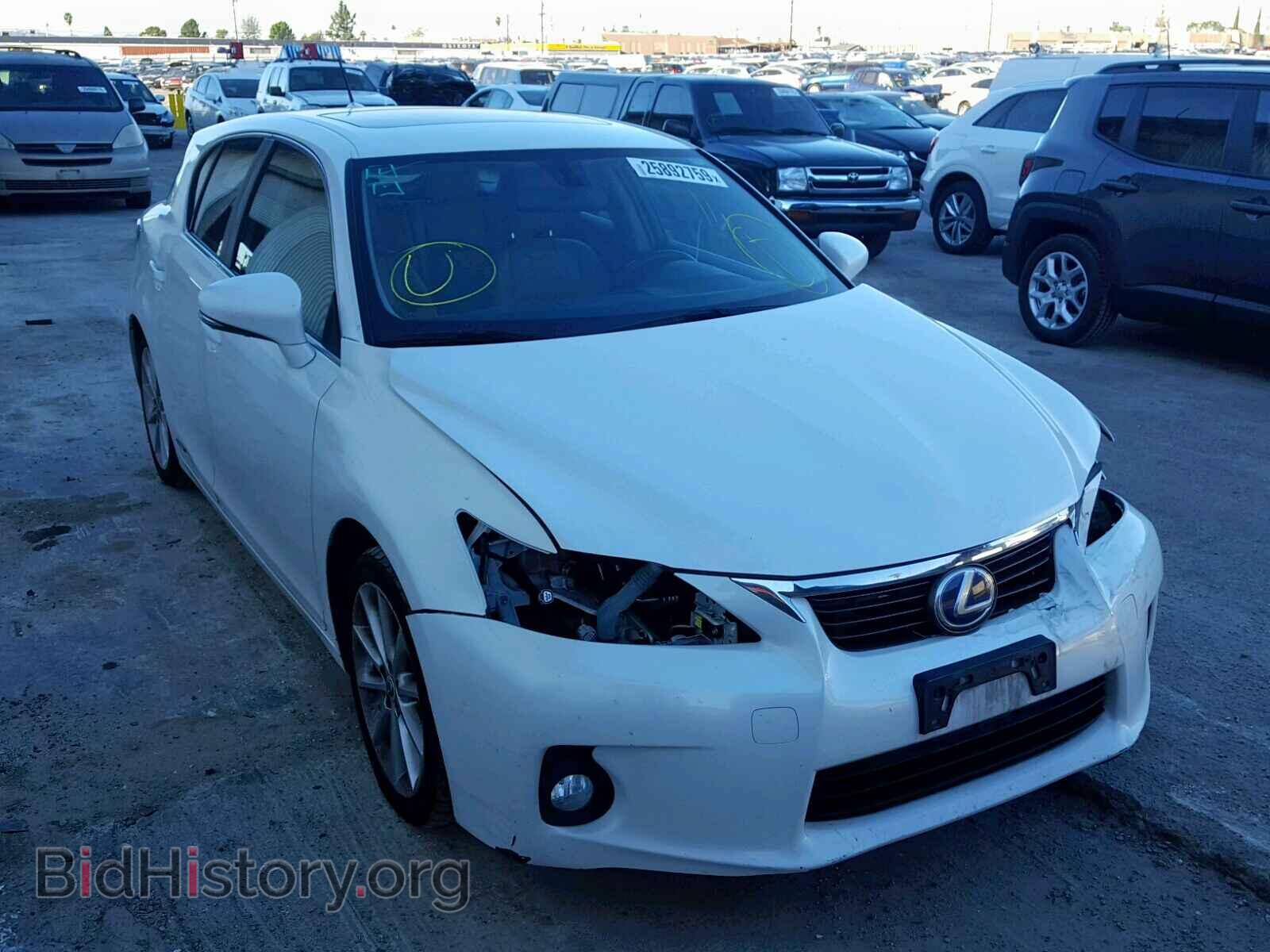Photo JTHKD5BH9C2104314 - LEXUS CT 200 2012