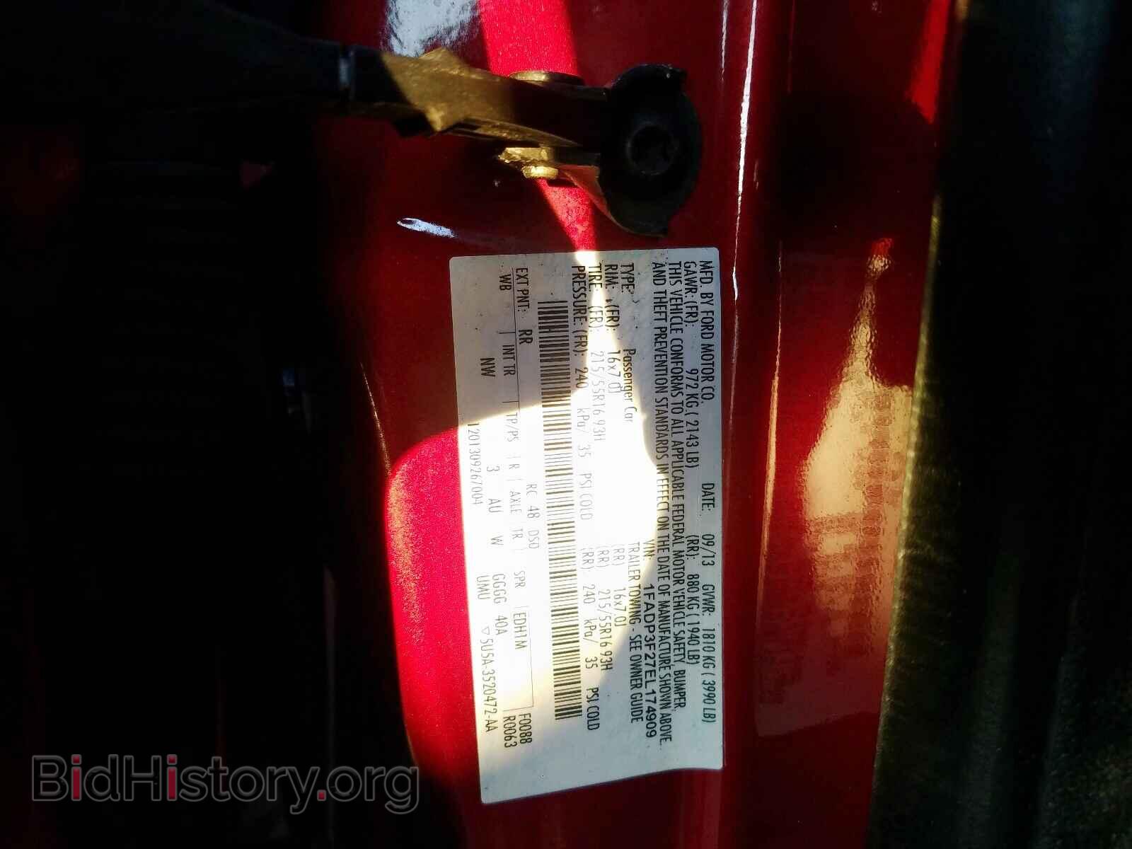 2014 FORD FOCUS - VIN: 1FADP3F27EL174909 - Фото 10