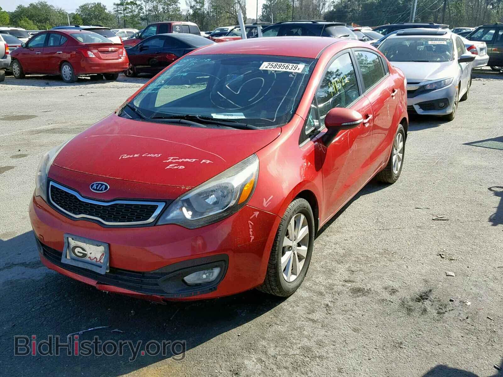 2013 KIA RIO - VIN: KNADN4A34D6117227 - Фото 2
