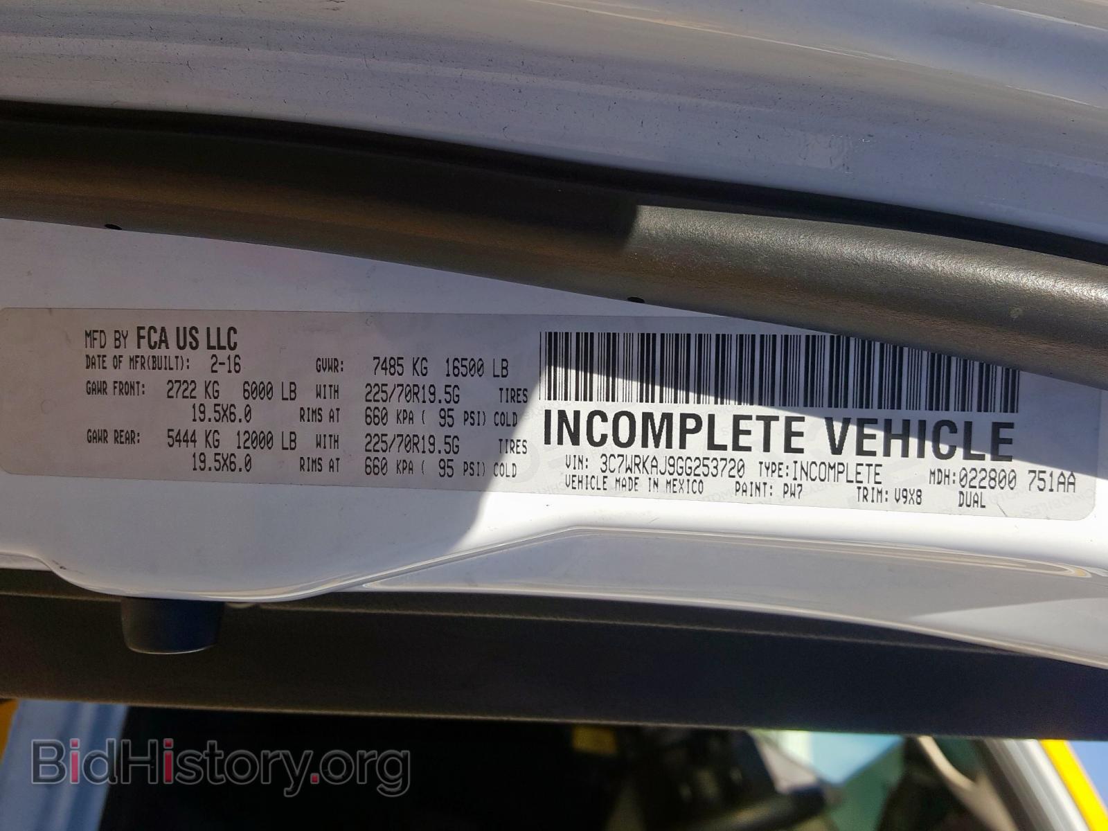 2016 RAM 4500 - VIN: 3C7WRKAJ9GG253720 - Фото 10