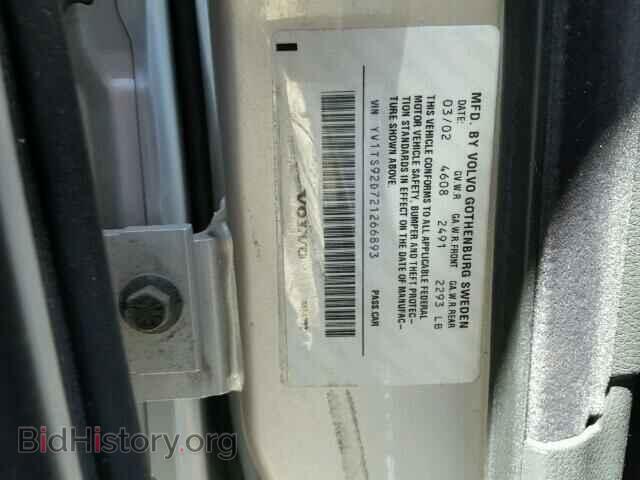 2002 VOLVO S80 - VIN: YV1TS92D721266893 - Photo 9