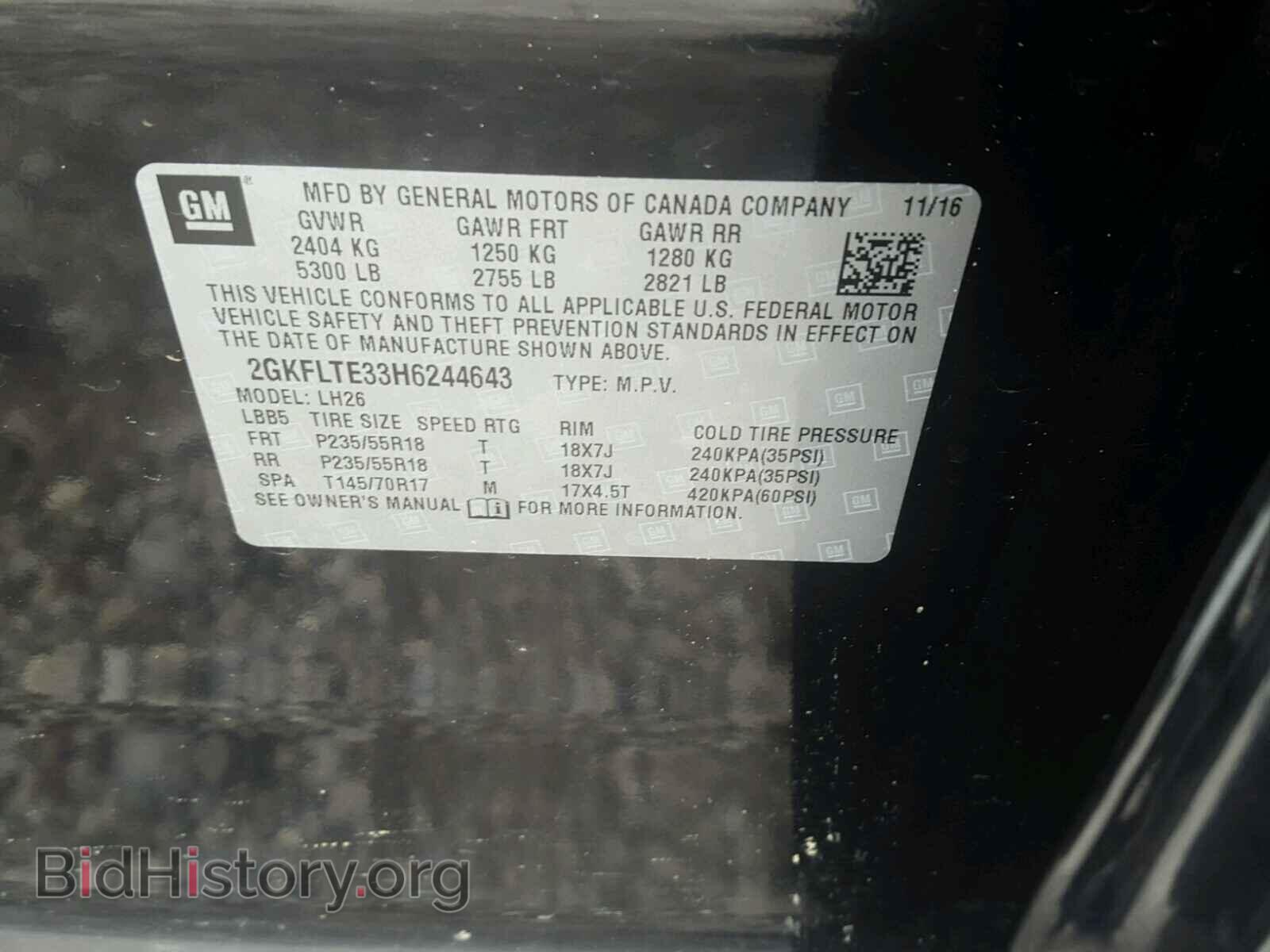 2017 GMC TERRAIN - VIN: 2GKFLTE33H6244643 - Фото 10