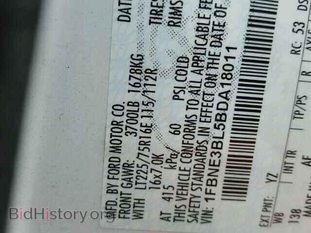 2011 FORD ECONOLINE - VIN: 1FBNE3BL5BDA18011 - Фото 10