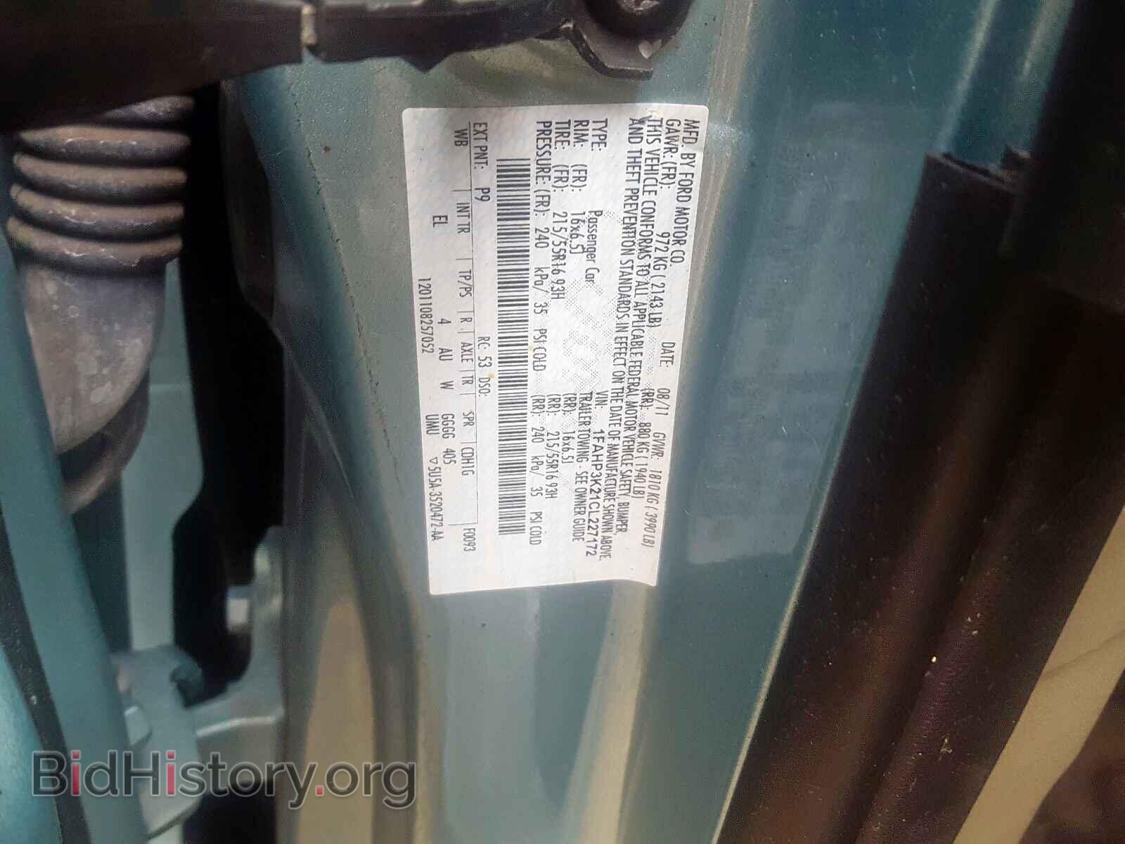 2012 FORD FOCUS SE - VIN: 1FAHP3K21CL227172 - Фото 10