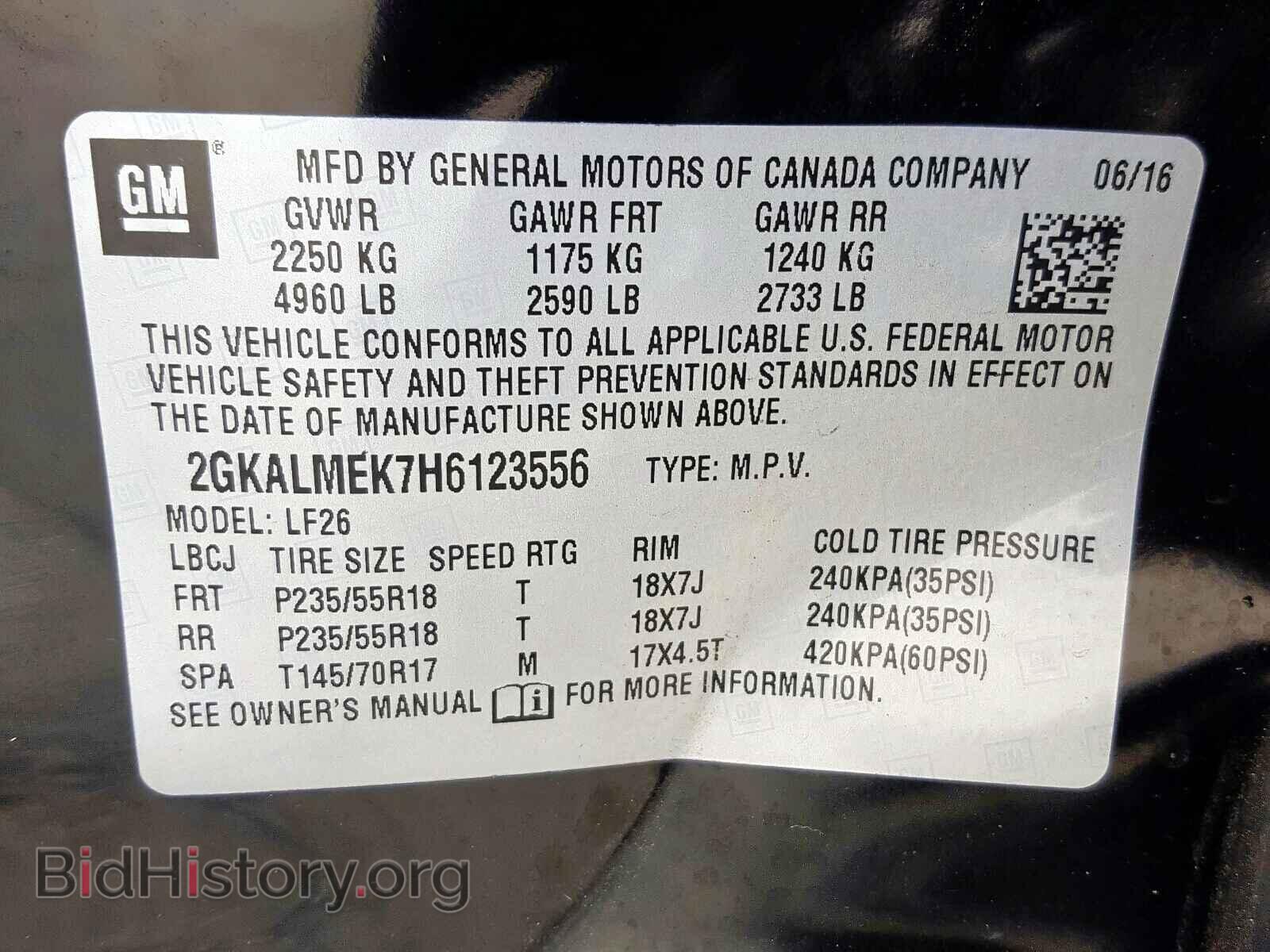 2017 GMC TERRAIN - VIN: 2GKALMEK7H6123556 - Фото 10