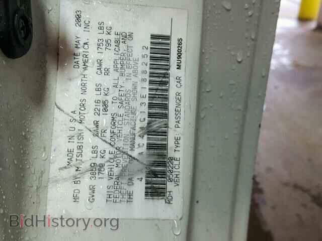 2003 MITSUBISHI ECLIPSE - VIN: 4A3AC44G13E188252 - Photo 10