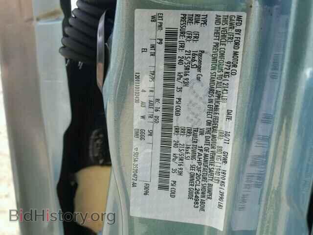 2012 FORD FOCUS - VIN: 1FAHP3F20CL264983 - Фото 10