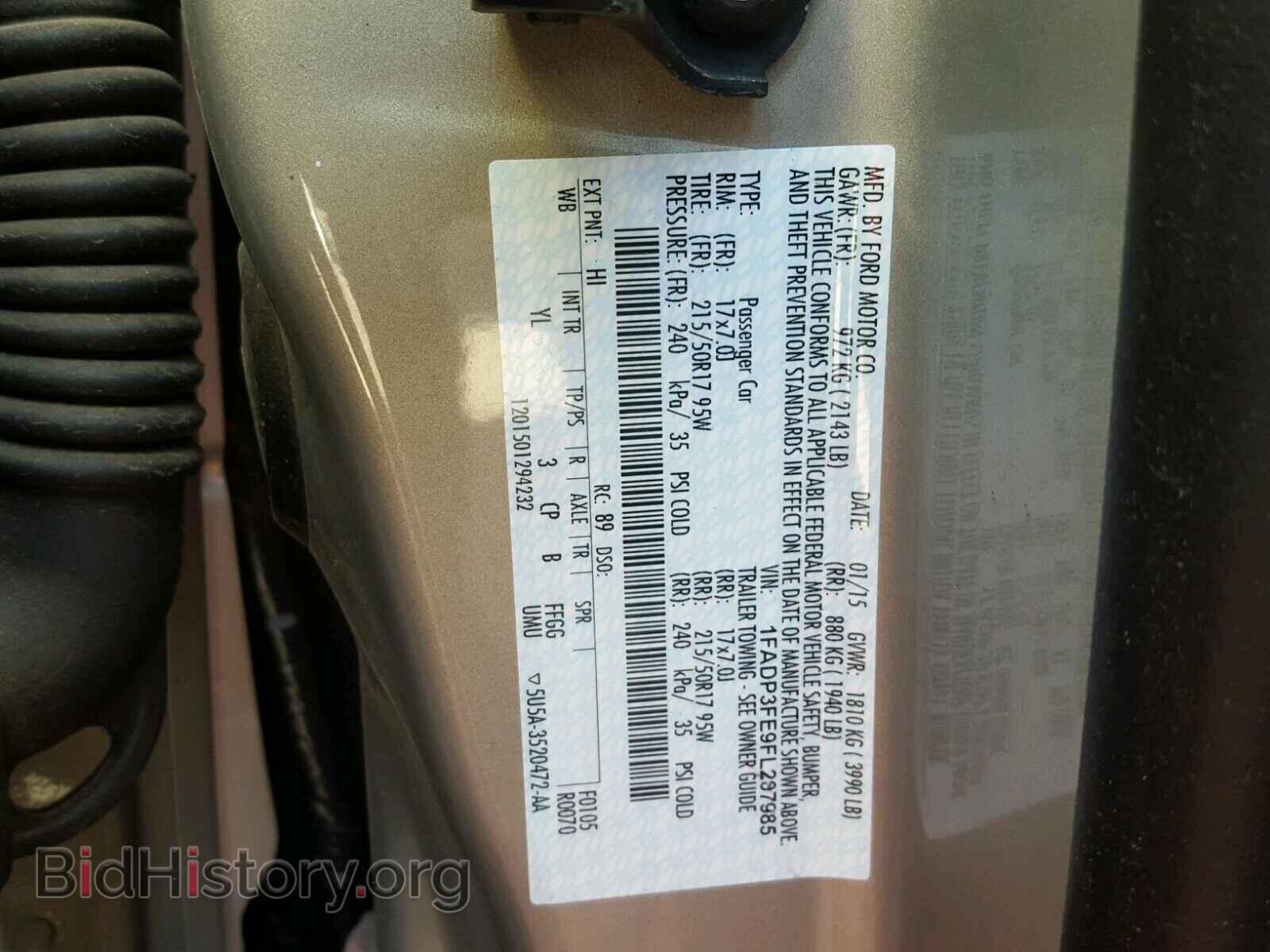 2015 FORD FOCUS - VIN: 1FADP3FE9FL207985 - Photo 10