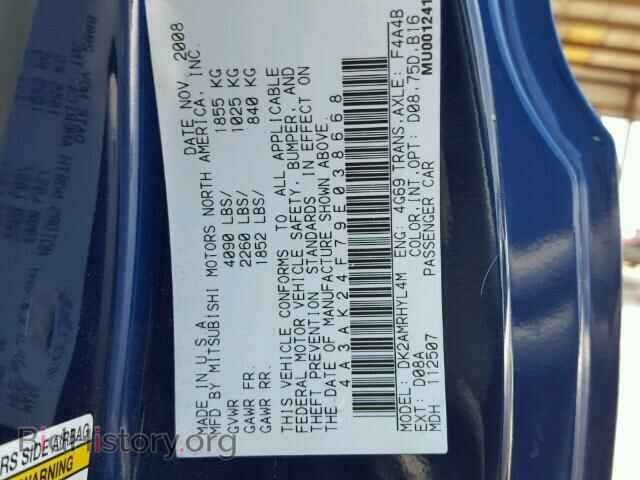 2009 MITSUBISHI ECLIPSE - VIN: 4A3AK24F79E038668 - Фото 10