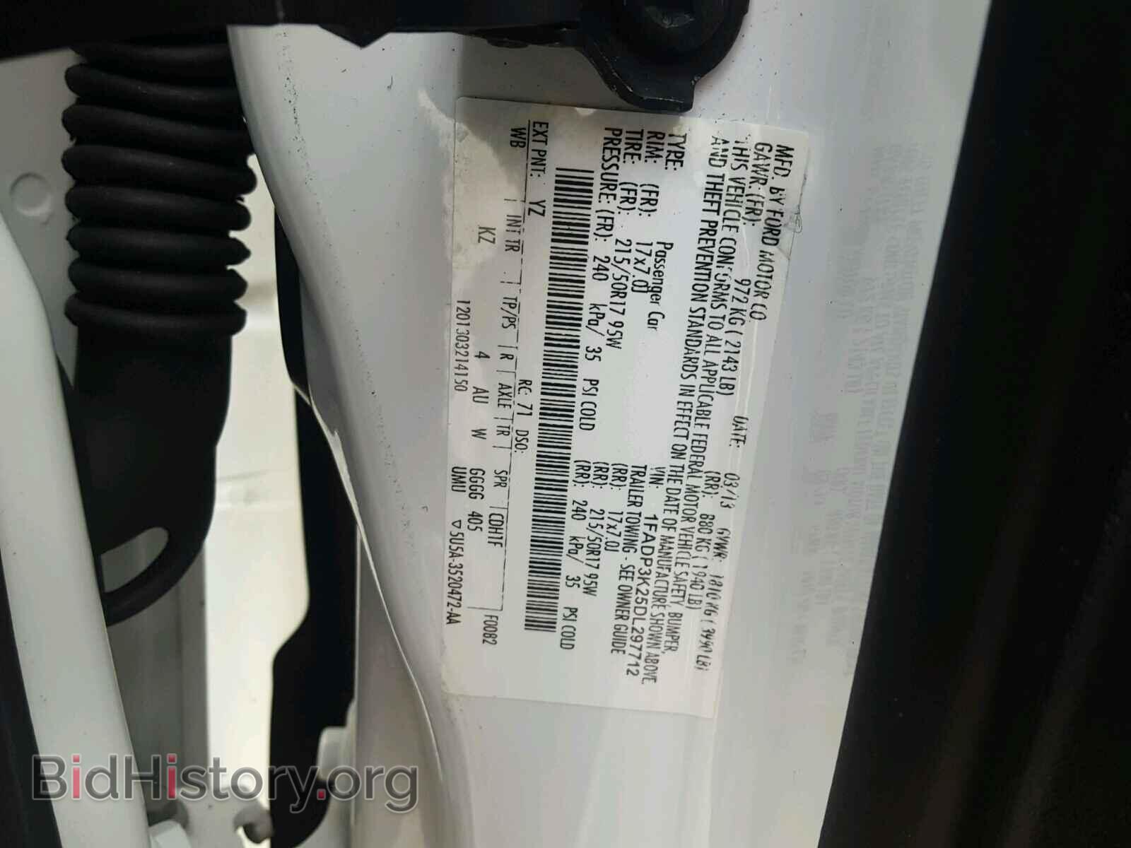 2013 FORD FOCUS - VIN: 1FADP3K25DL297712 - Photo 10