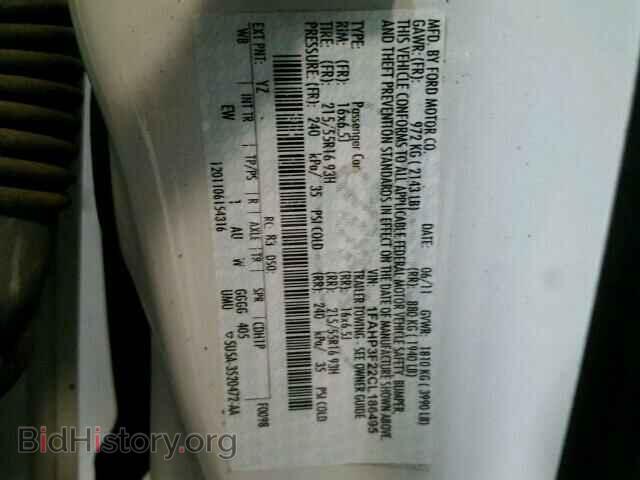 2012 FORD FOCUS - VIN: 1FAHP3F22CL186495 - Фото 10