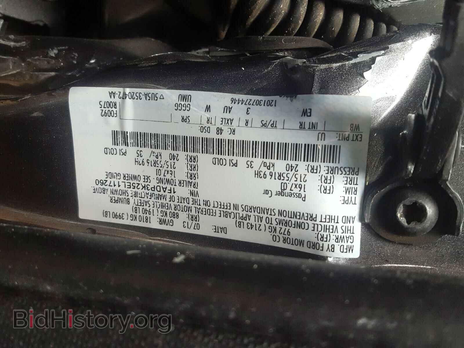 2014 FORD FOCUS SE - VIN: 1FADP3K25EL117260 - Фото 10