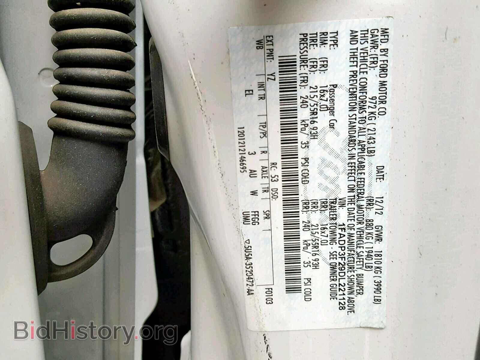 2013 FORD FOCUS SE - VIN: 1FADP3F29DL221128 - Фото 10