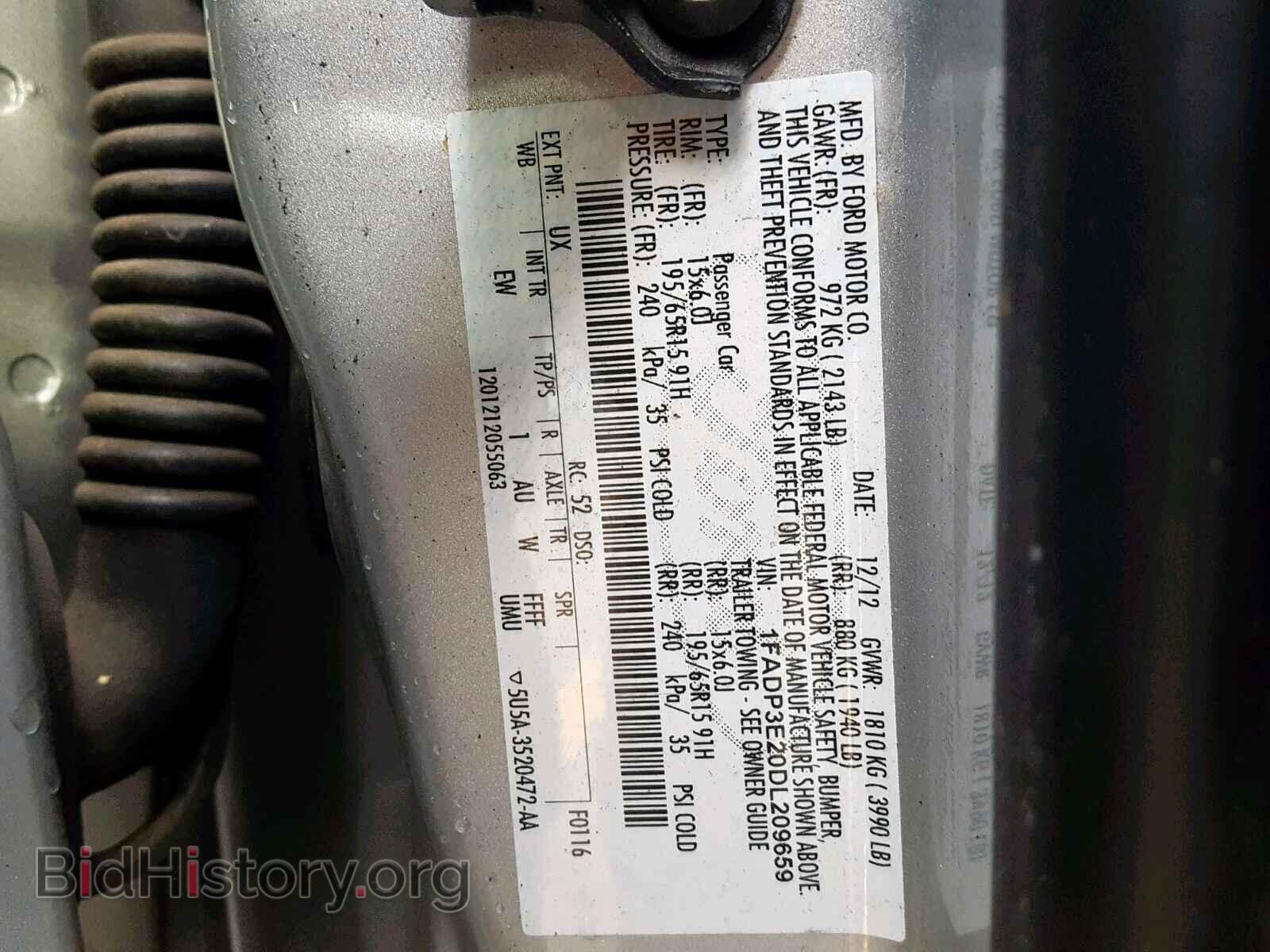 2013 FORD FOCUS - VIN: 1FADP3E20DL209659 - Фото 10