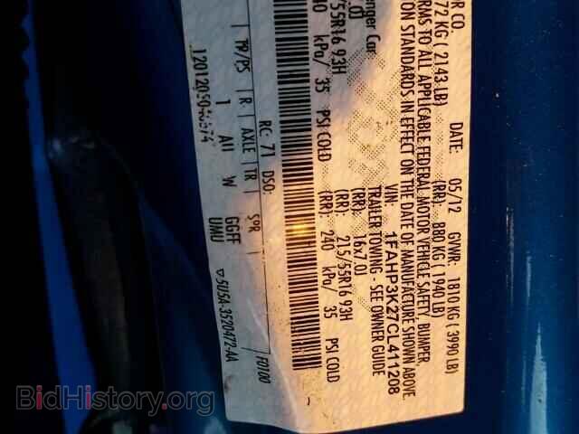 2012 FORD FOCUS - VIN: 1FAHP3K27CL411208 - Фото 10