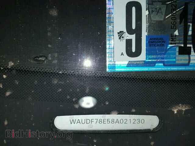 2008 AUDI A4 - VIN: WAUDF78E58A021230 - Фото 10