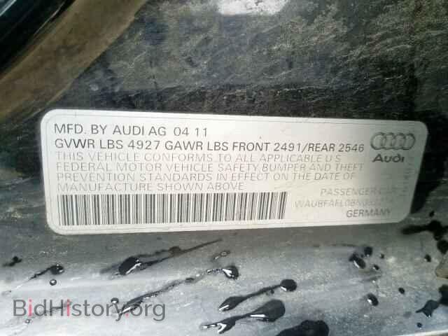 2011 AUDI A4 - VIN: WAUBFAFL0BN052276 - Фото 10