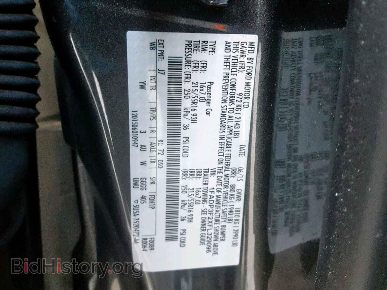 2015 FORD FOCUS SE - VIN: 1FADP3F2XFL329096 - Фото 10