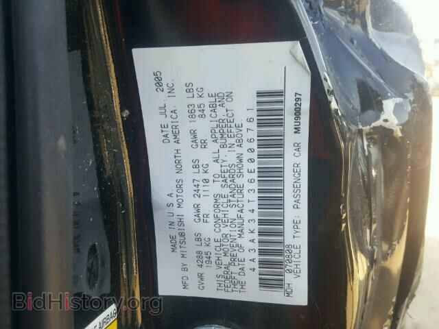 2006 MITSUBISHI ECLIPSE - VIN: 4A3AK34T36E006761 - Photo 10