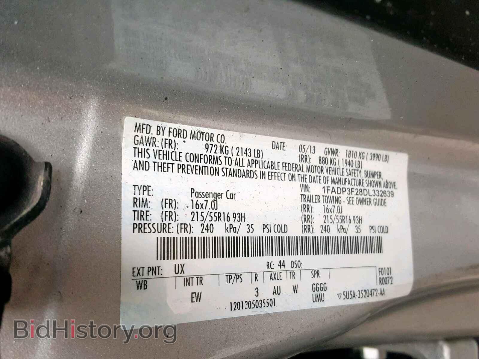 2013 FORD FOCUS SE - VIN: 1FADP3F28DL332639 - Фото 10