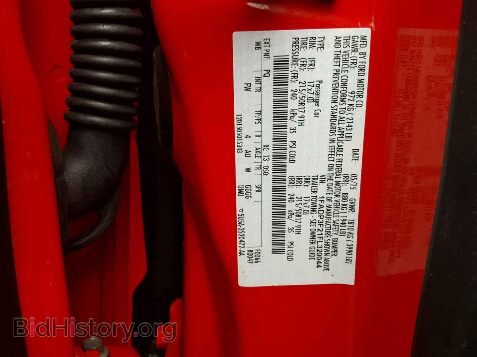 2015 FORD FOCUS - VIN: 1FADP3F21FL320044 - Фото 10