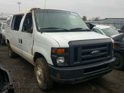 2010 Ford ECONOLINE, white — VIN 1FTNE2EL7ADA28684, Copart