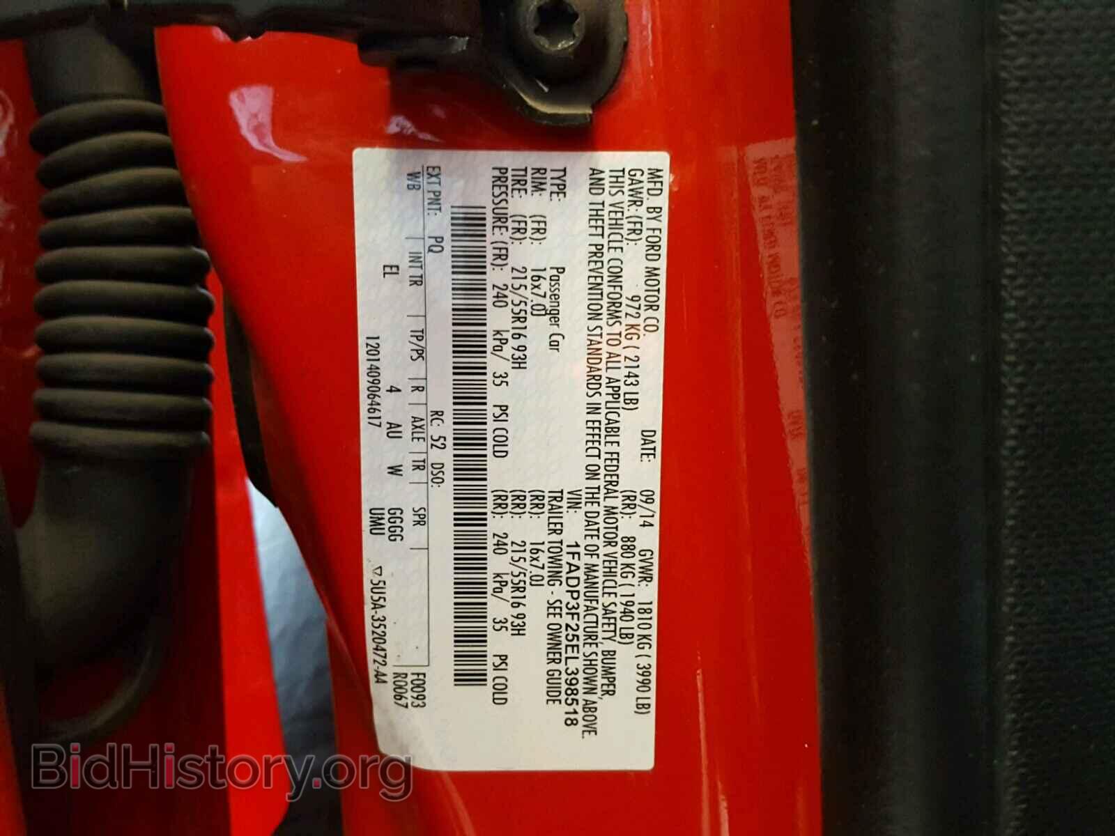 2014 FORD FOCUS - VIN: 1FADP3F25EL398518 - Photo 10