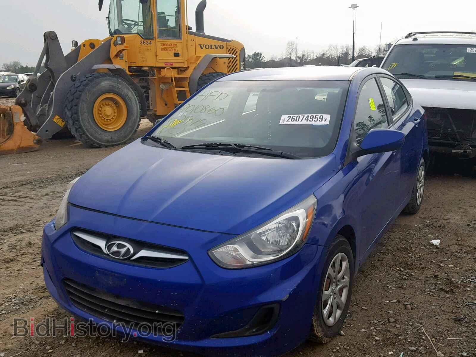 2014 HYUNDAI ACCENT - VIN: KMHCT4AE6EU670721 - Фото 2