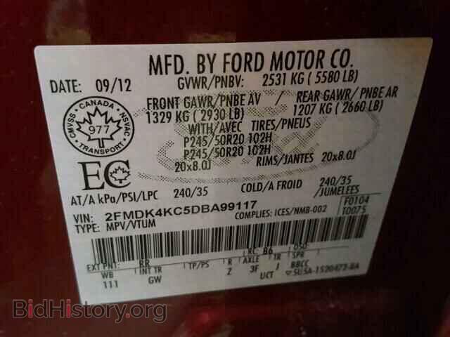 2013 FORD EDGE - VIN: 2FMDK4KC5DBA99117 - Photo 10