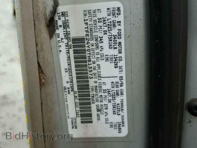 1996 FORD ECONOLINE - VIN: 1FTFE24Y0THB13573 - Photo 10