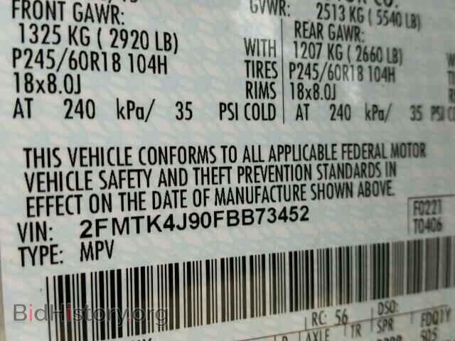 2015 FORD EDGE - VIN: 2FMTK4J90FBB73452 - Photo 10