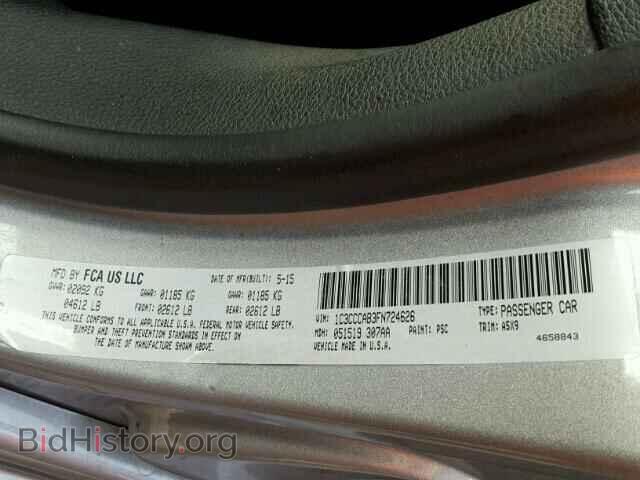 2015 CHRYSLER 200 - VIN: 1C3CCCAB3FN724626 - Photo 10