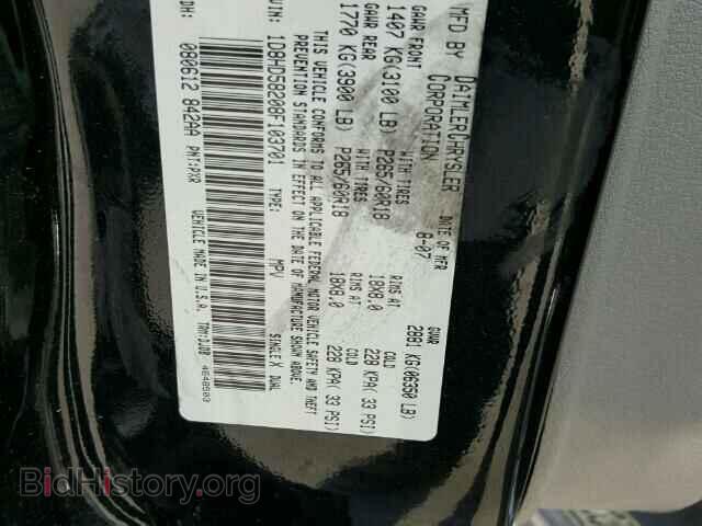 2008 DODGE DURANGO - VIN: 1D8HD58208F103701 - Photo 10