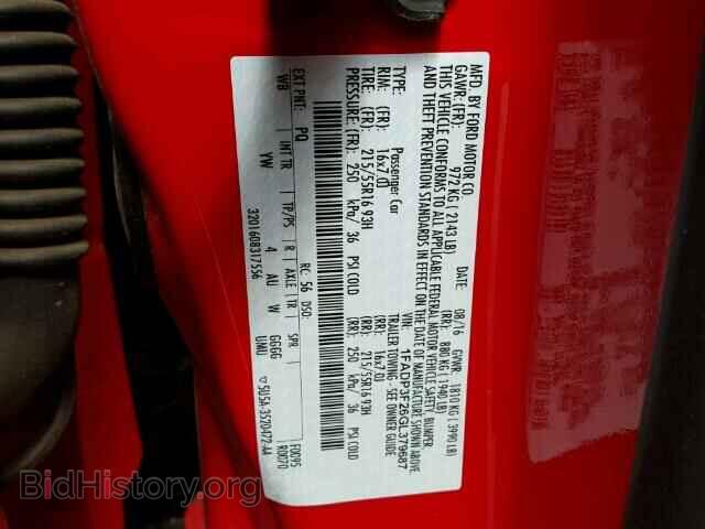 2016 FORD FOCUS - VIN: 1FADP3F26GL379687 - Photo 10