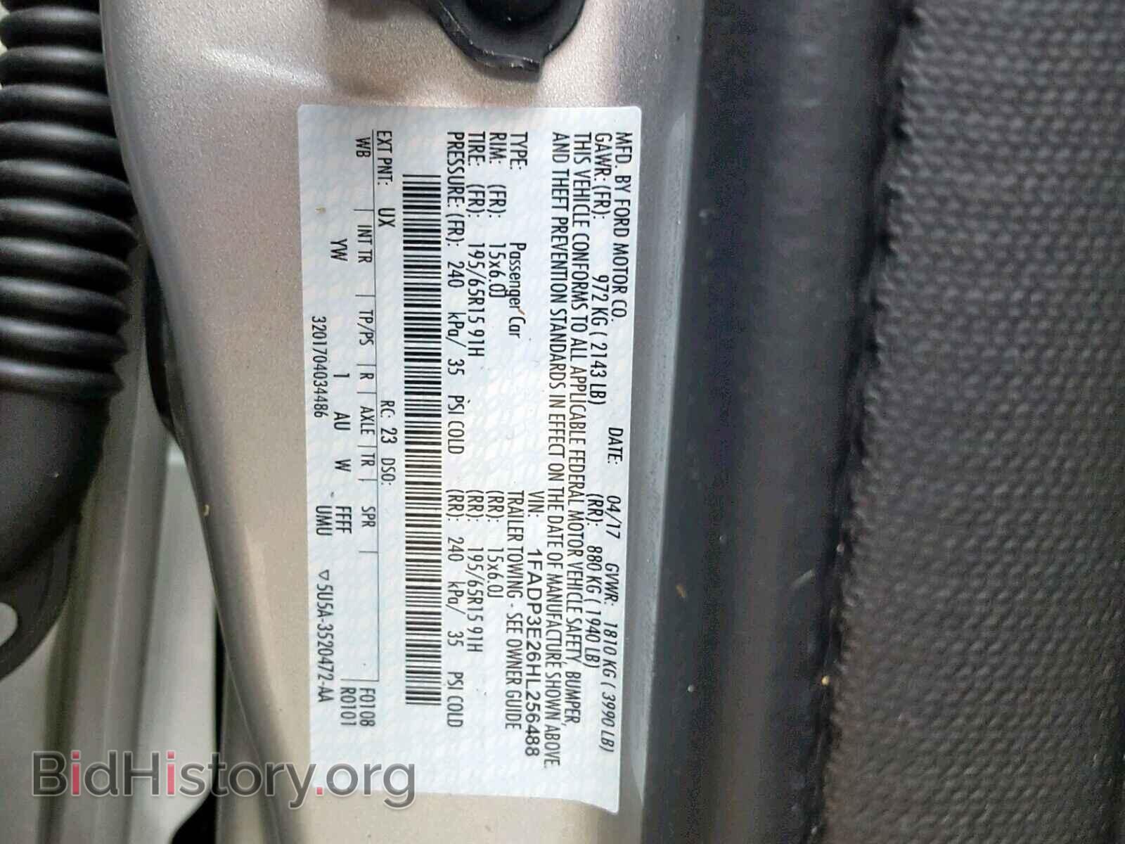 2017 FORD FOCUS - VIN: 1FADP3E26HL256488 - Photo 10