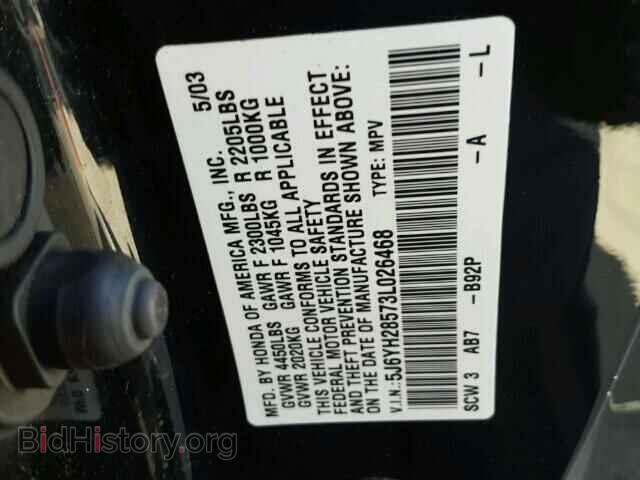 2003 HONDA ELEMENT - VIN: 5J6YH28573L026468 - Фото 10