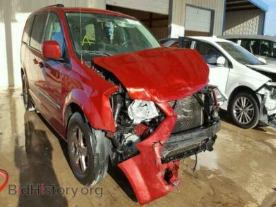2010 Dodge CARAVAN Grand Cara, red — VIN 2D4RN5DX8AR220879, Copart