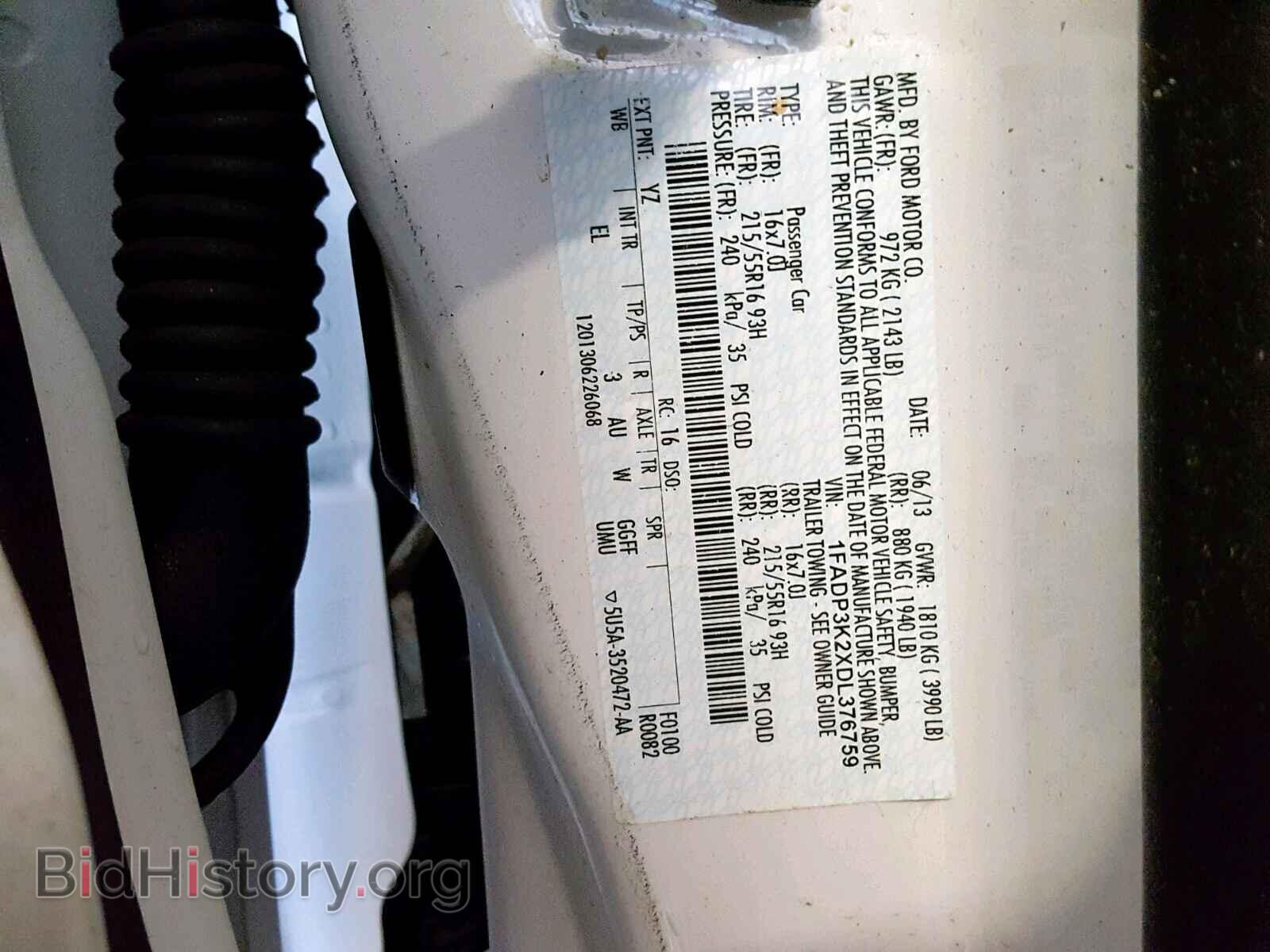 2013 FORD FOCUS SE - VIN: 1FADP3K2XDL376759 - Фото 10
