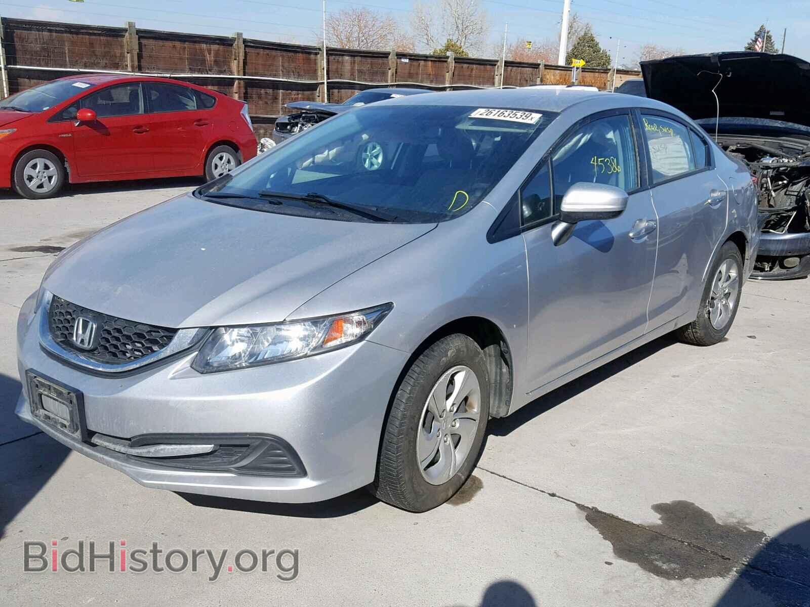 2014 HONDA CIVIC LX - VIN: 19XFB2F5XEE042449 - Фото 2