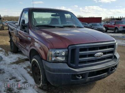 2006 Ford F250 F250 SUPER, темно-бордовый — VIN 1FTNF20596ED00885, Copart