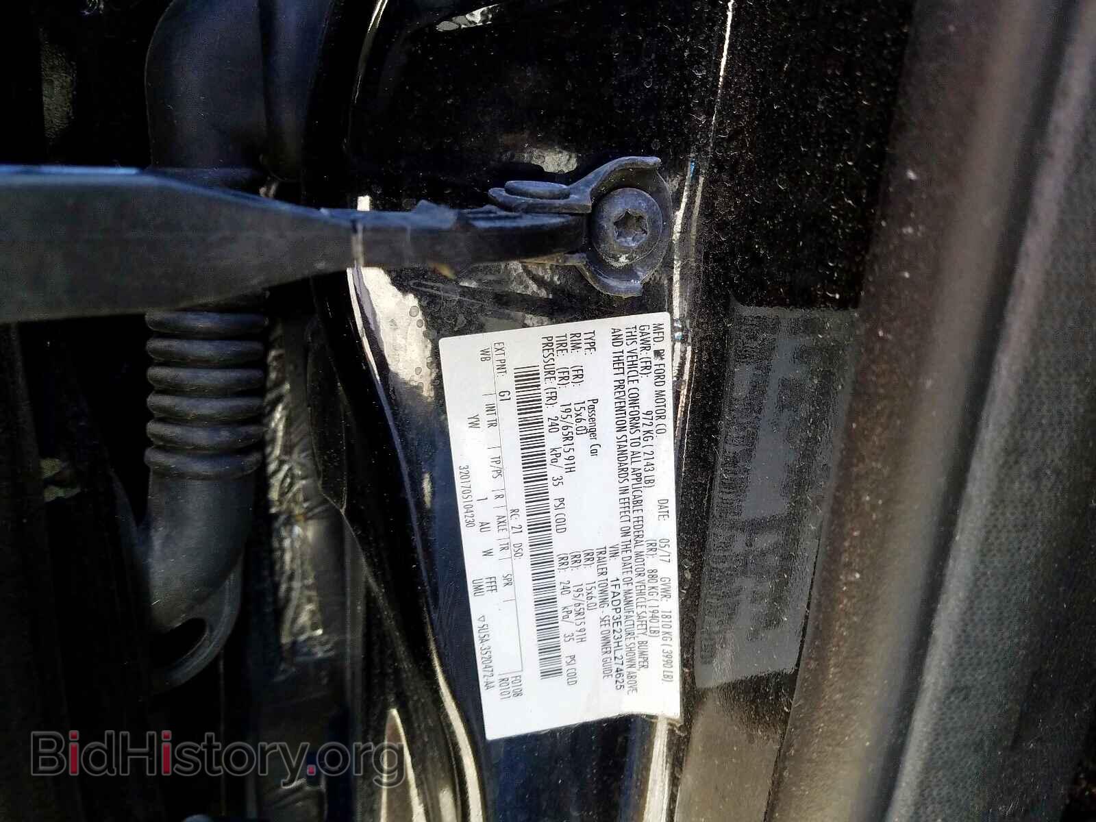 2017 FORD FOCUS - VIN: 1FADP3E23HL274625 - Фото 10