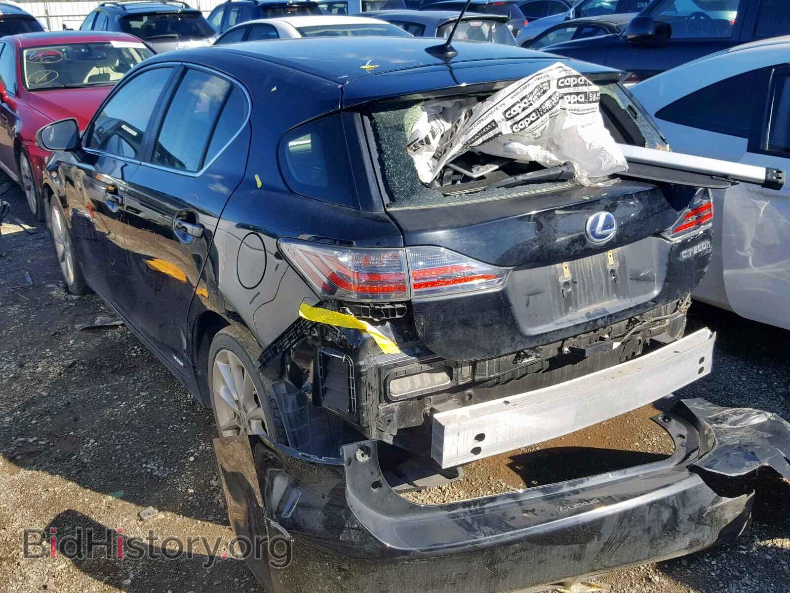 2012 LEXUS CT 200 - VIN: JTHKD5BH8C2091734 - Фото 3
