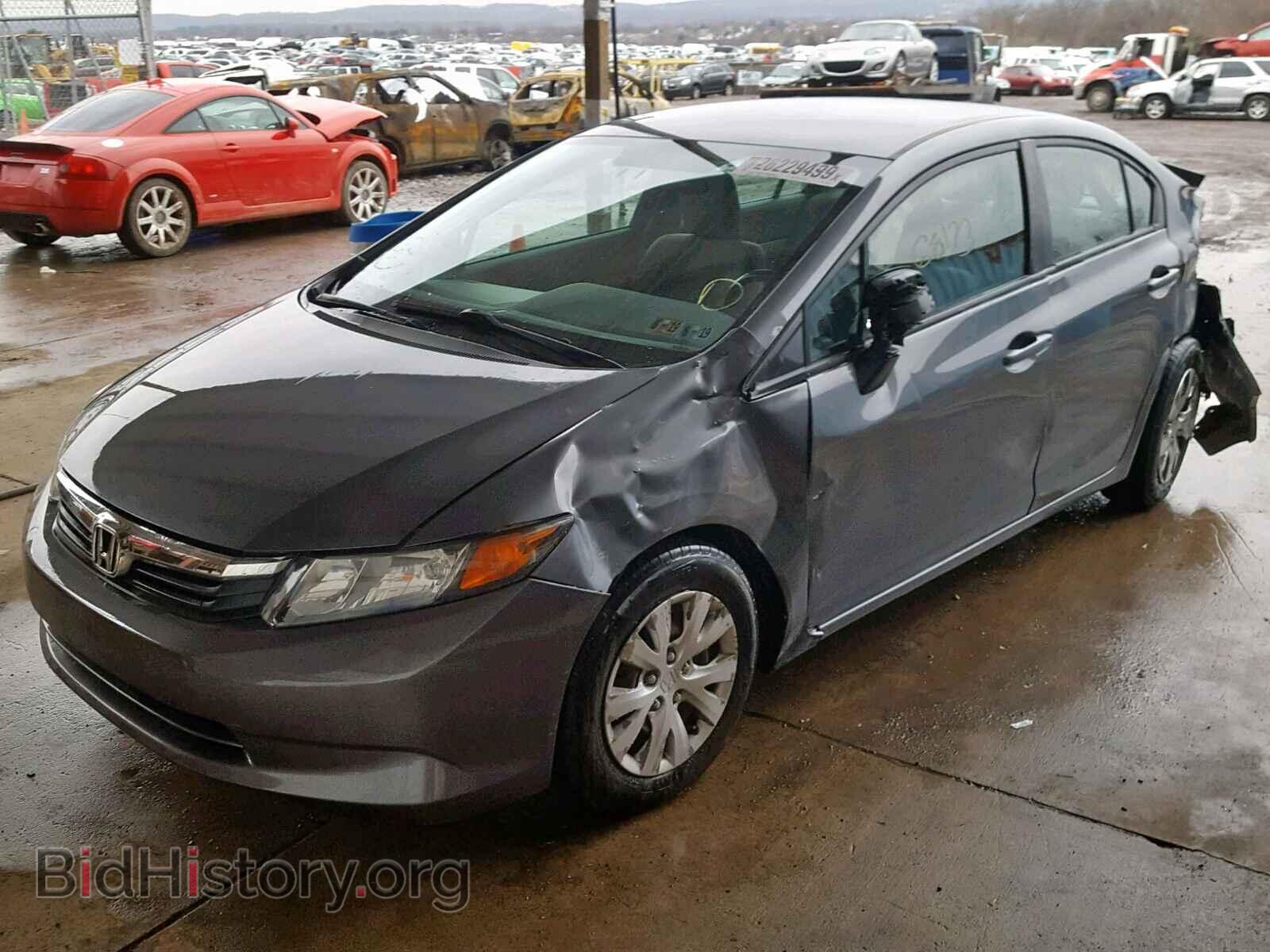 2012 HONDA CIVIC LX - VIN: 19XFB2F57CE336887 - Фото 2